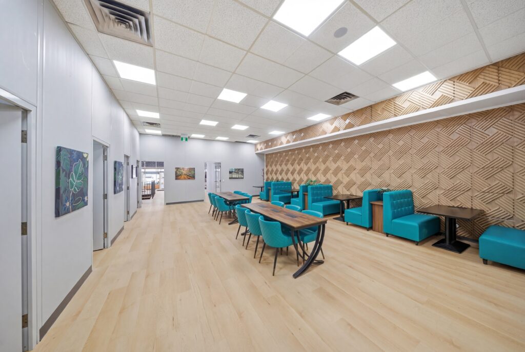 Bright coworking amenities in Parry Sound with natural light and good air circulation