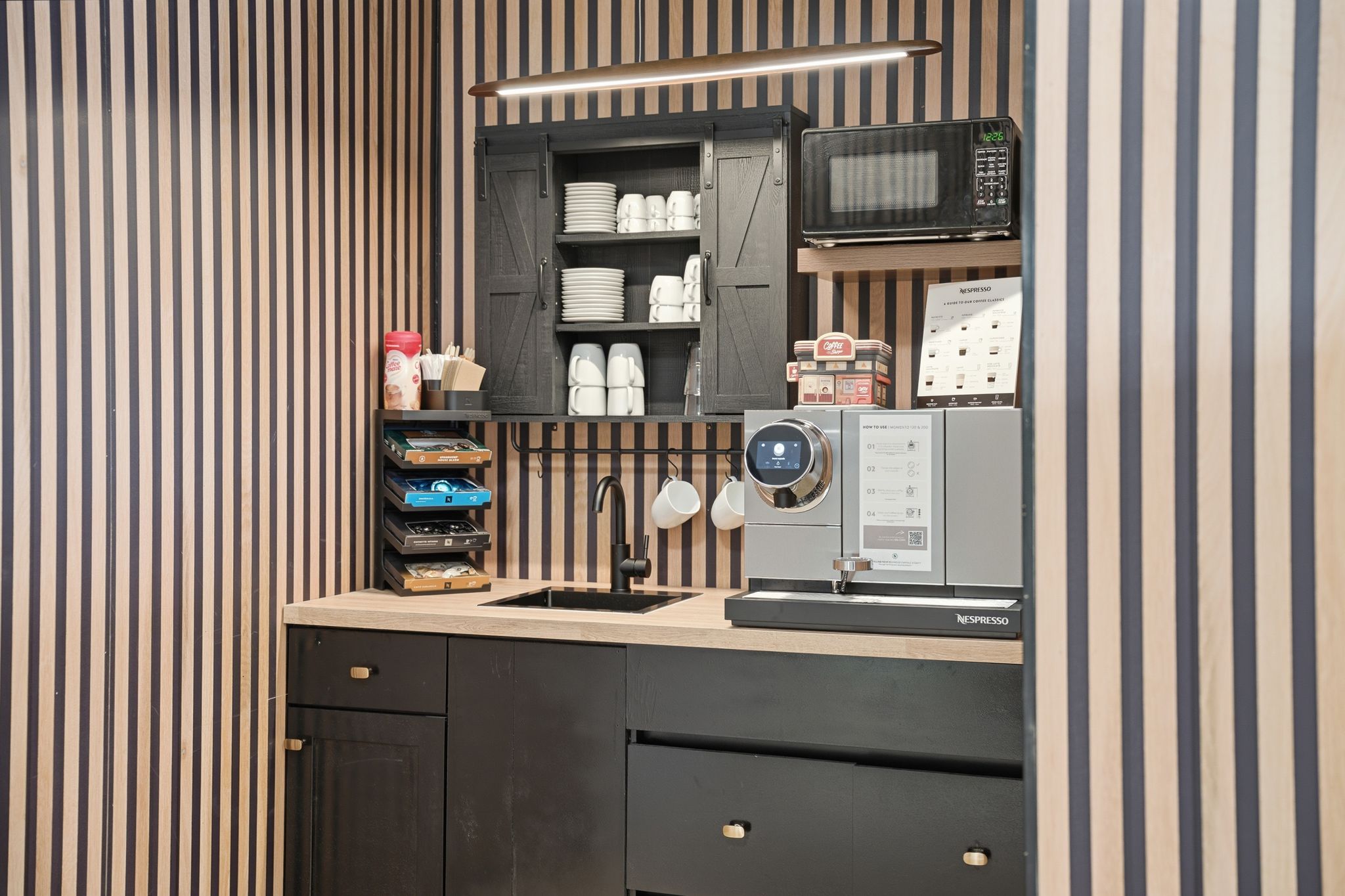 Coworking amenities Parry Sound including free coffee station